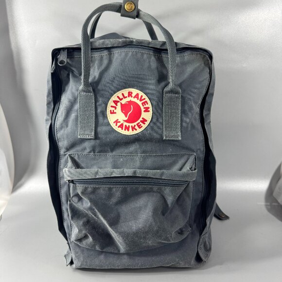 Fjallraven Kanken 15in Laptop Backpack in Gray - Picture 2 of 15